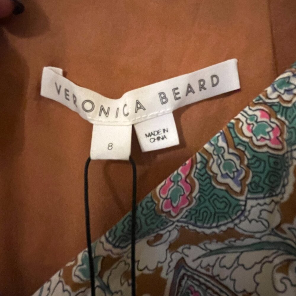 NWT Veronica Beard Lozano Floral Silk Ruched dress - Sz 8 - Picture 5 of 8